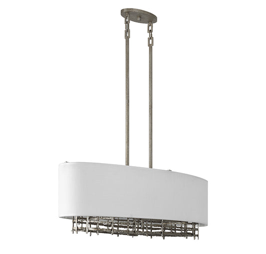 Cameo 4-Light Linear Chandelier in Campagne Luxe