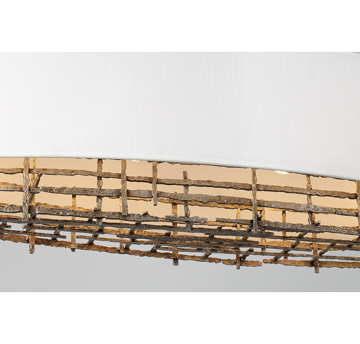 Cameo 4-Light Linear Chandelier in Campagne Luxe