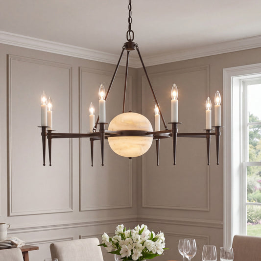 Savoy House Sanger 10-Light Chandelier by Dann Foley - Mediterranean Bronze