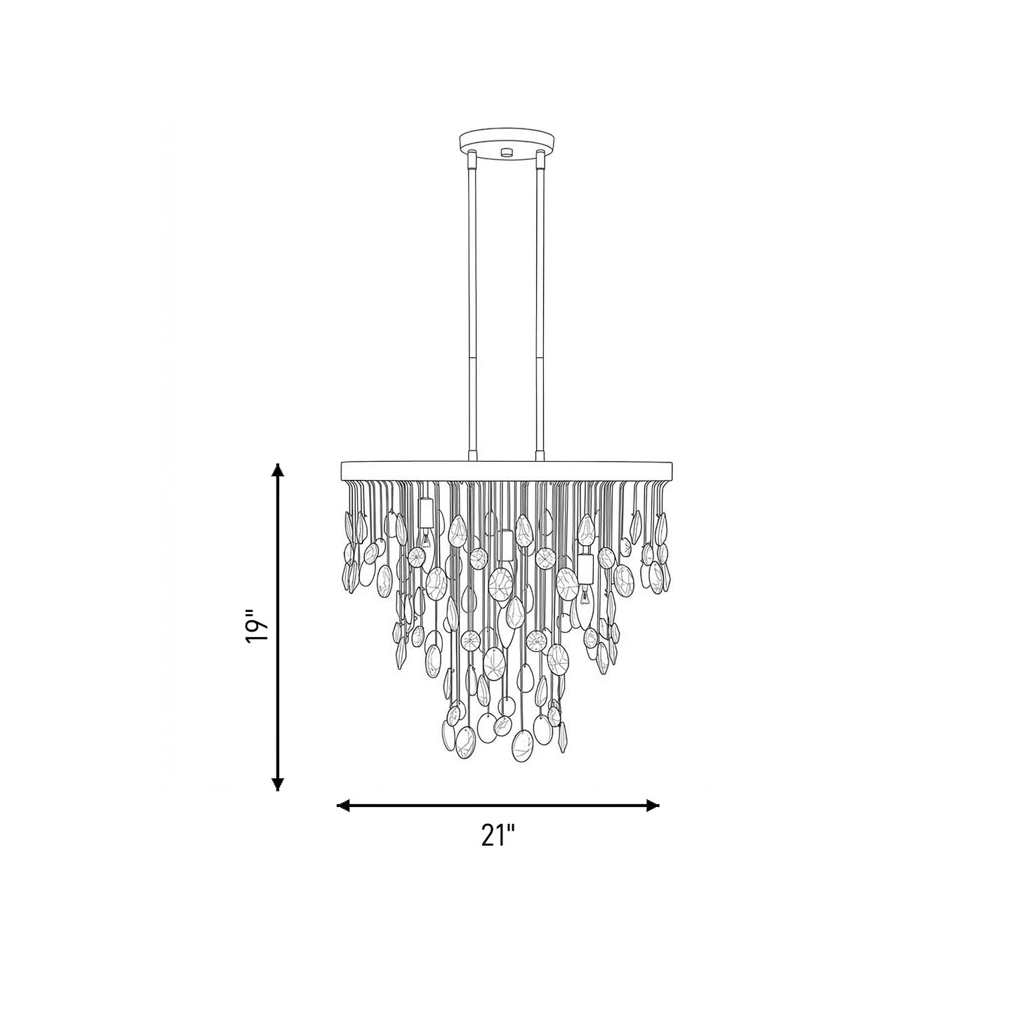 Livorno 4-Light Chandelier