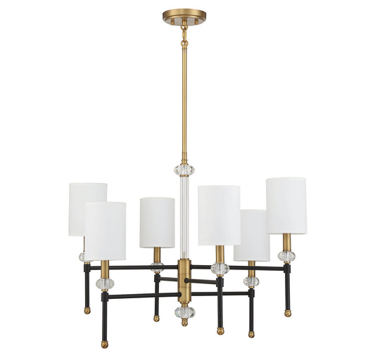Tivoli 6-Light Chandelier in Matte Black