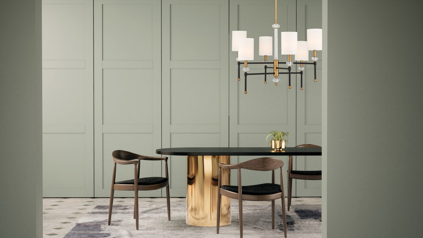 Tivoli 6-Light Chandelier in Matte Black