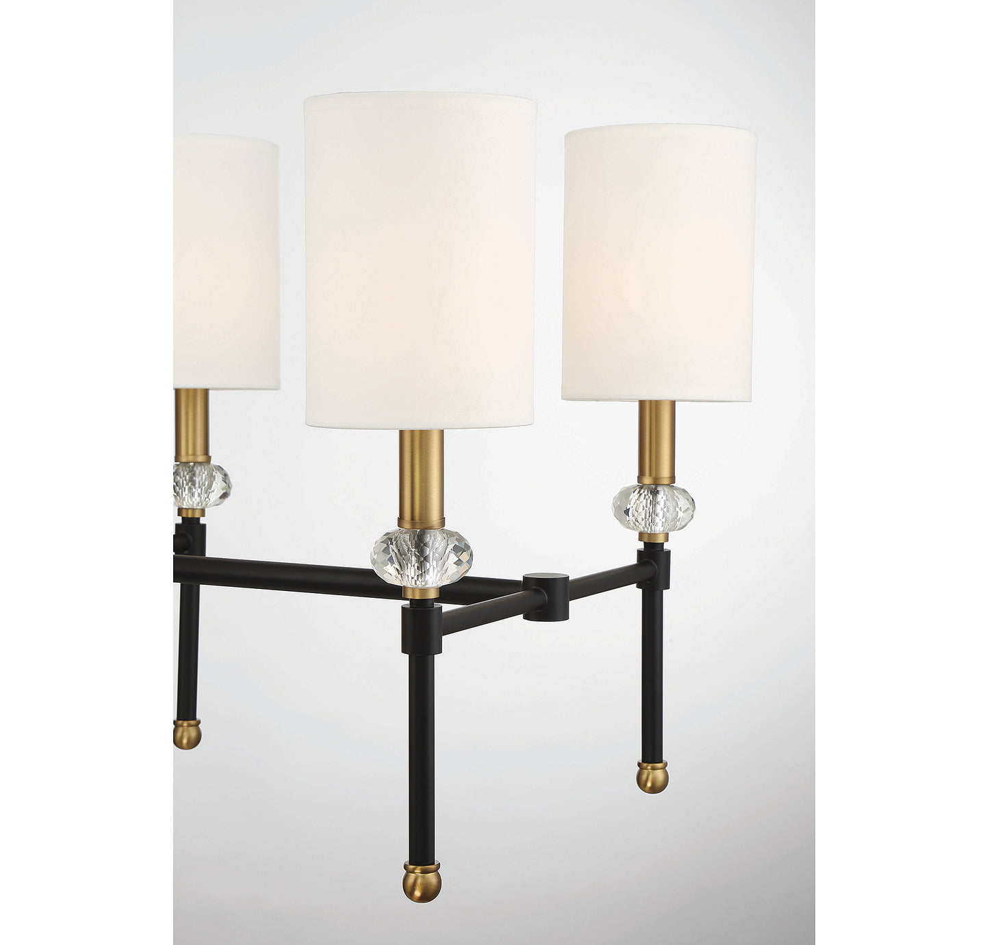Tivoli 8-Light Linear Chandelier in Matte Black