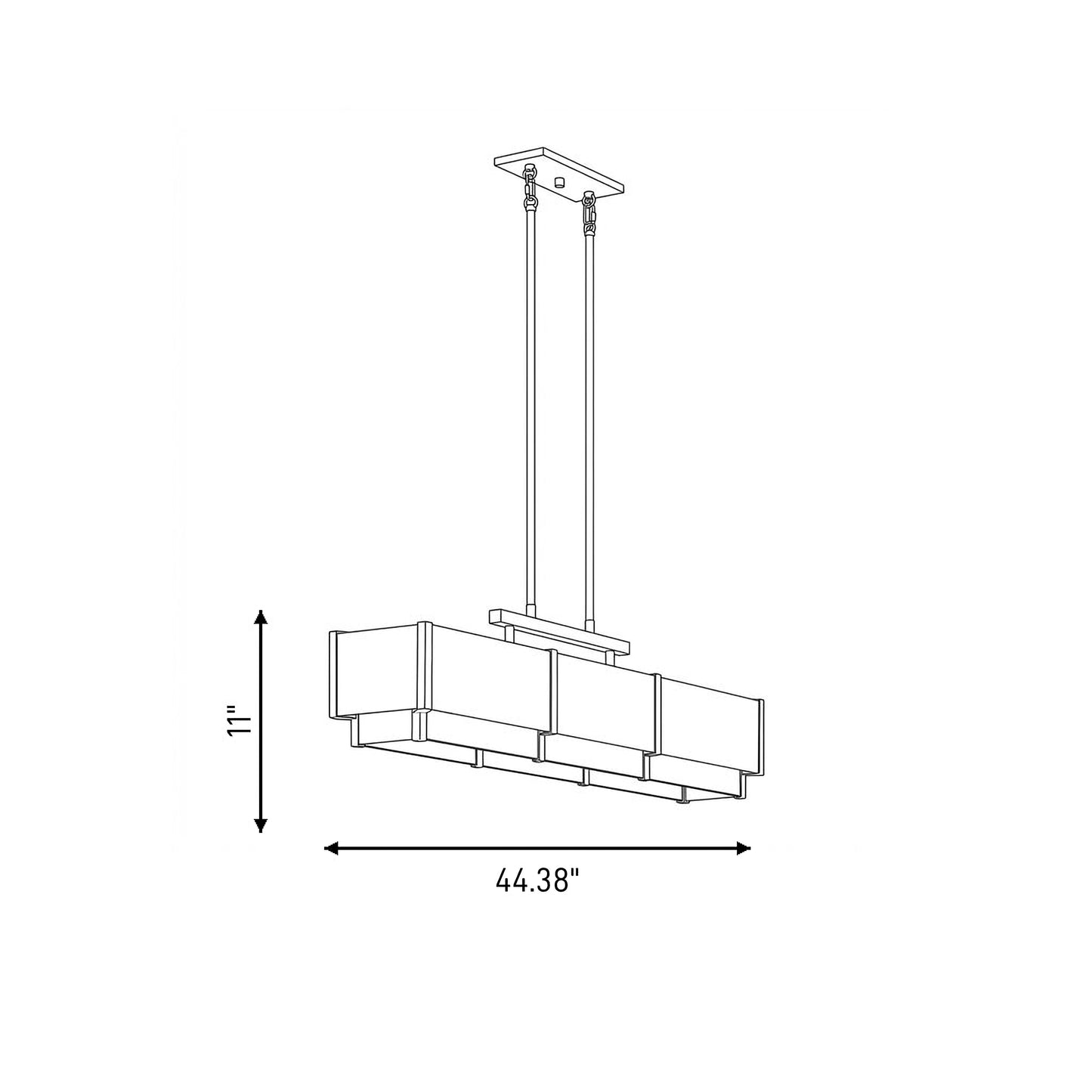 Orleans 5-Light Linear Chandelier
