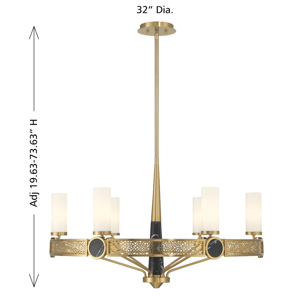 Savoy House Farrell 6-Light Chandelier - alternate view