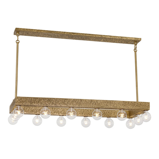 Etereo Linear Chandelier in Spumante by Breegan Jane
