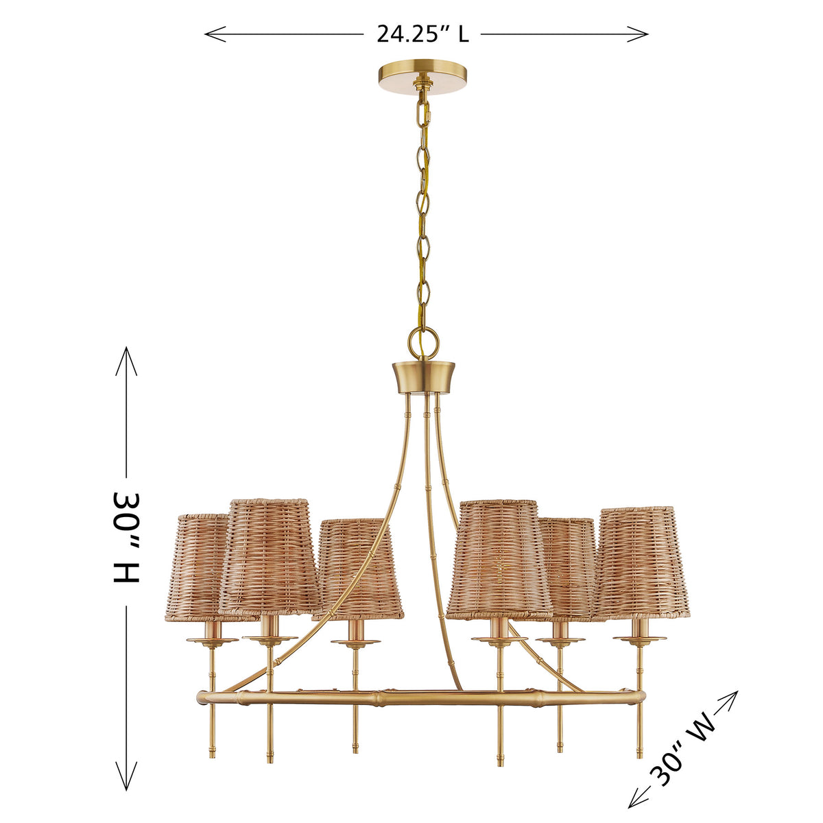 Savoy House Ashbury 6-Light Chandelier - alternate view