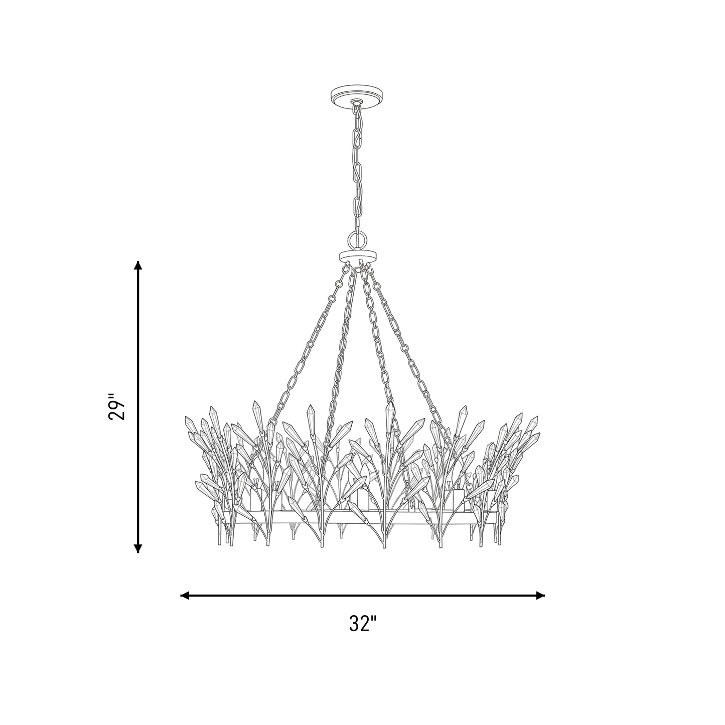 Orianna 8-Light Chandelier