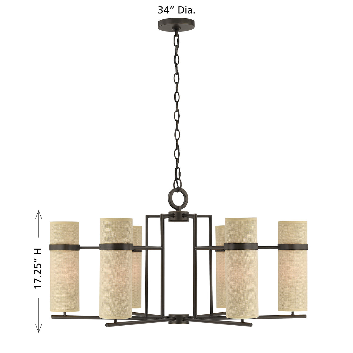 Savoy House Weston 6-Light Chandelier - alternate view