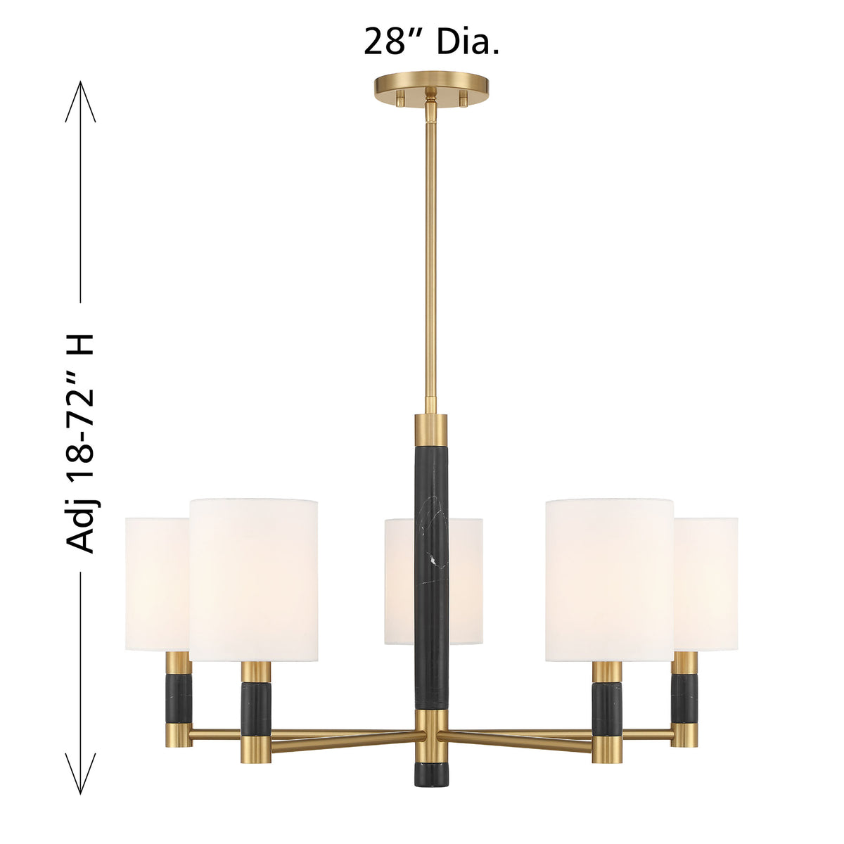 Savoy House Conrad 5-Light Chandelier - alternate view