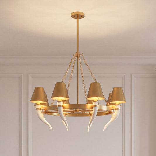 Savoy House Hearne 8-Light Chandelier - Warm Brass, view 2
