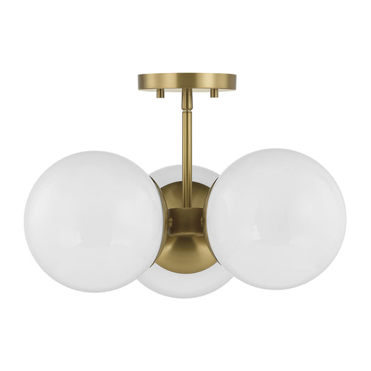 Savoy House Turin 3-Light Chandelier - Warm Brass, view 2
