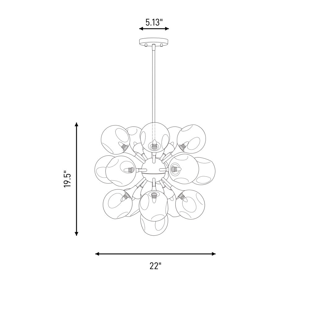 matisse 16 light chandelier in 1 7934 16 128