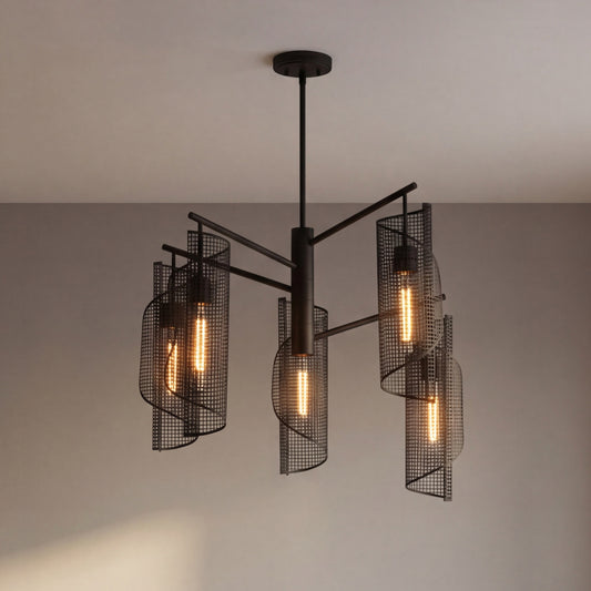Savoy House Hillbourne 5-Light Chandelier - Matte Black