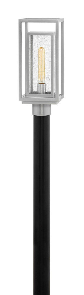 Hinkley Republic Outdoor Post Mount Lantern Satin Nickel