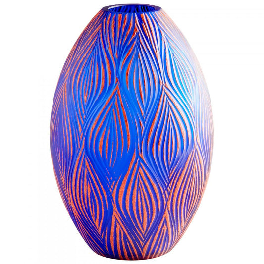 Cyan Design Fused Groove Vase 12.75"H