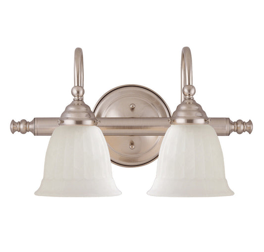 Savoy House Brunswick 2-Light Bath Vanity Satin Nickel