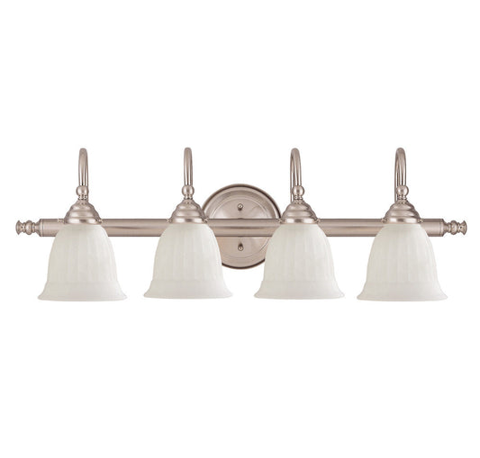 Savoy House Brunswick 4-Light Bath Vanity Satin Nickel