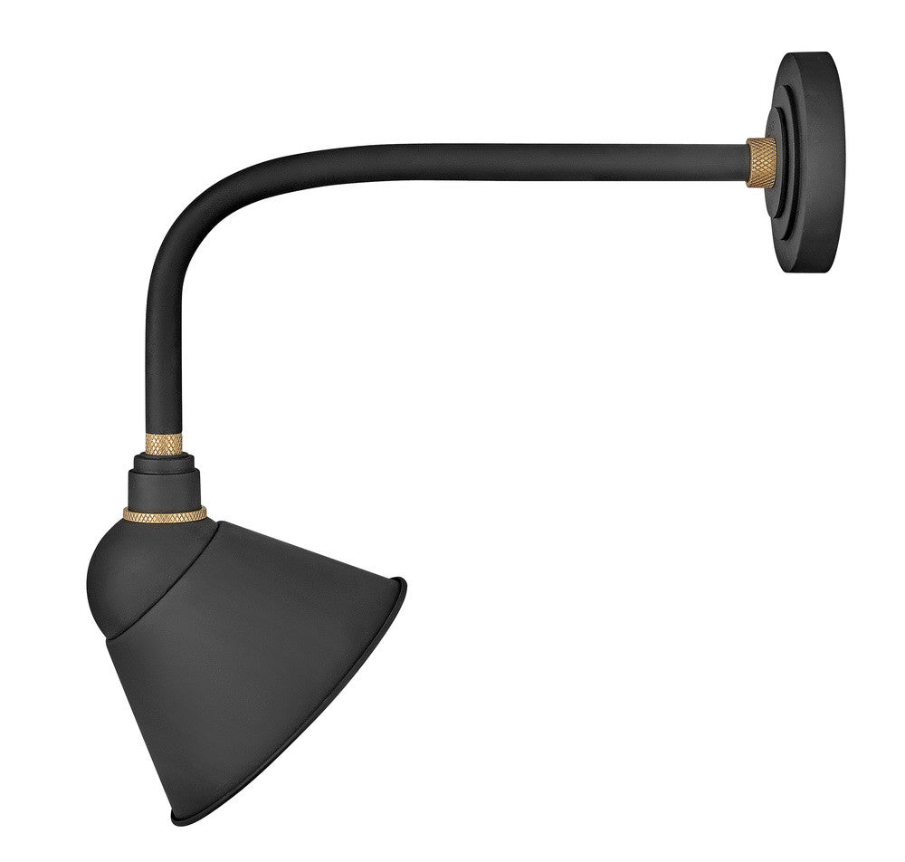 Hinkley Foundry Sign Light Outdoor Straight Arm Barn Lig Black