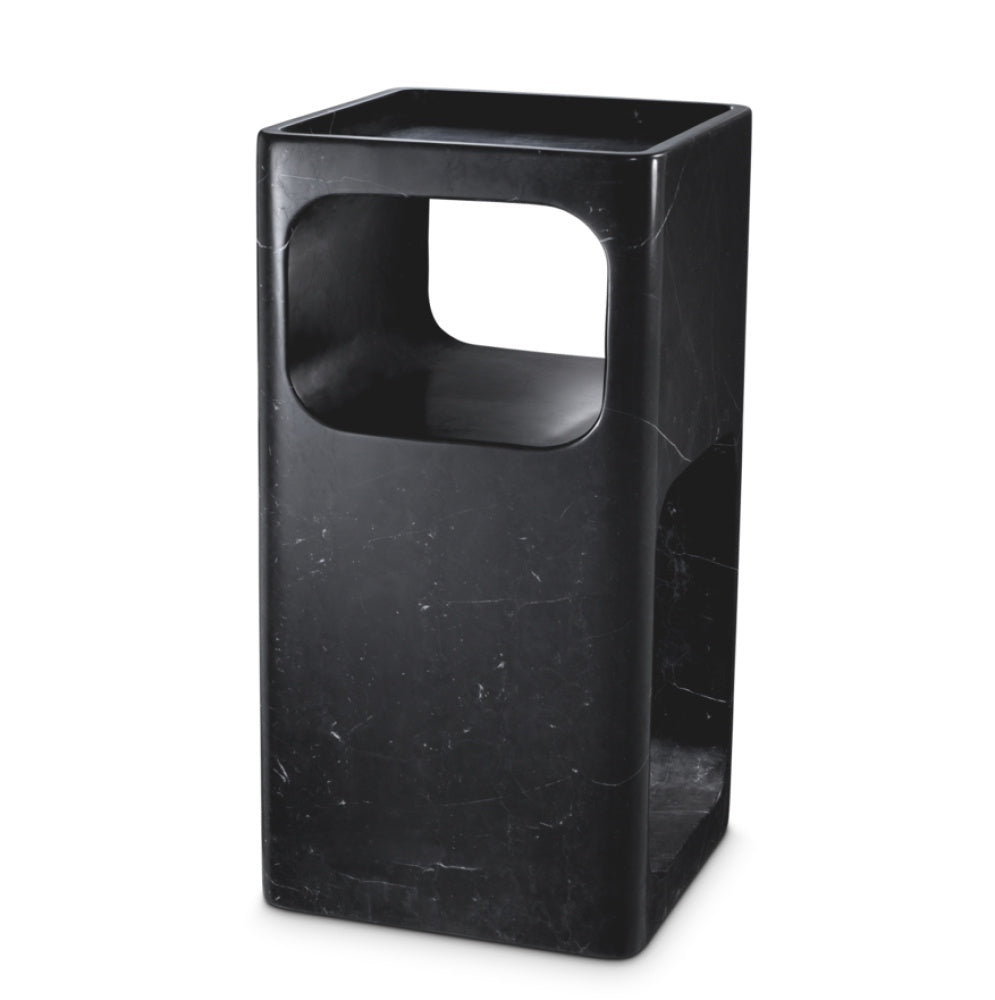 Eichholtz Adler Side Table, Honed Black Marble (113633)