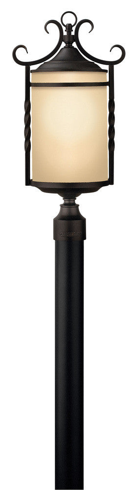 Hinkley Casa Outdoor Post Mount Lantern Olde Black