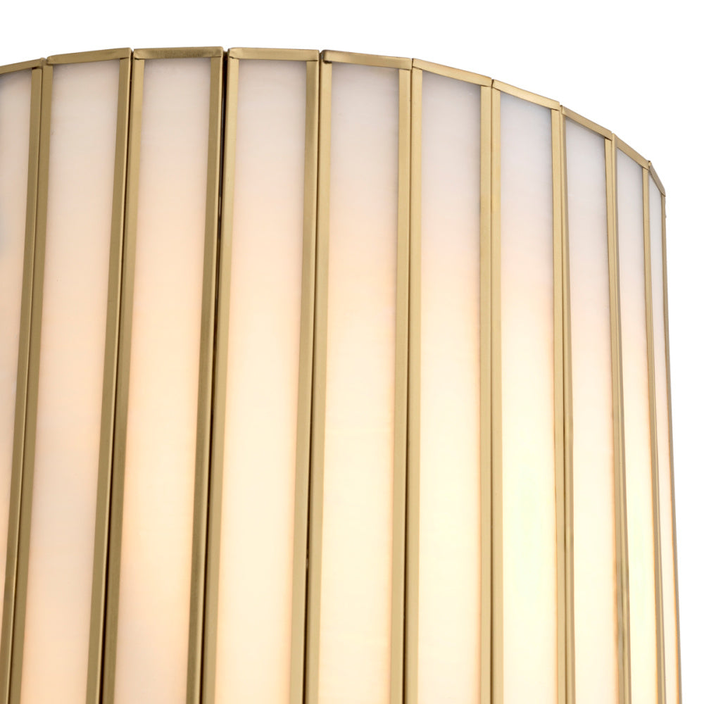 Eichholtz Monari Wall Lamp, Antique Brass, Handmade Glass (118251UL)