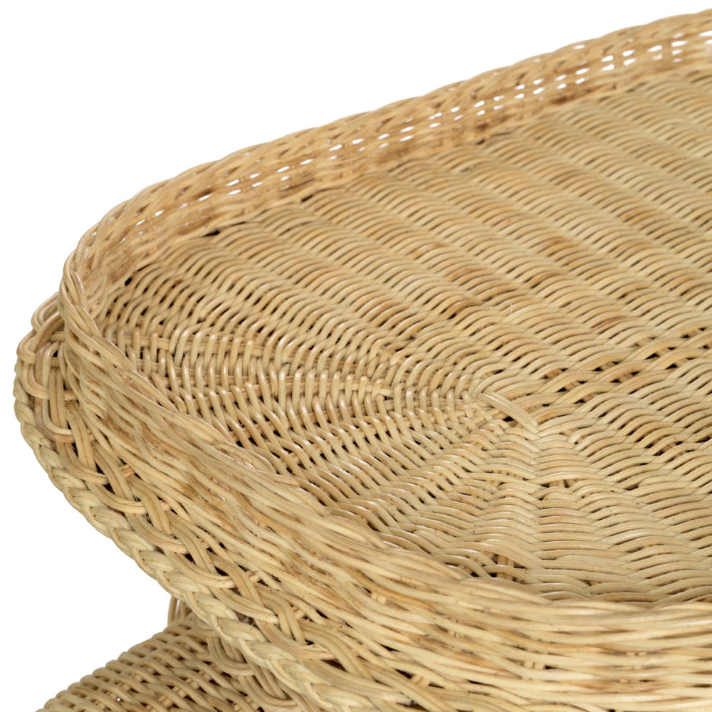 Eichholtz Elephant Side Table, Natural Rattan (118273)