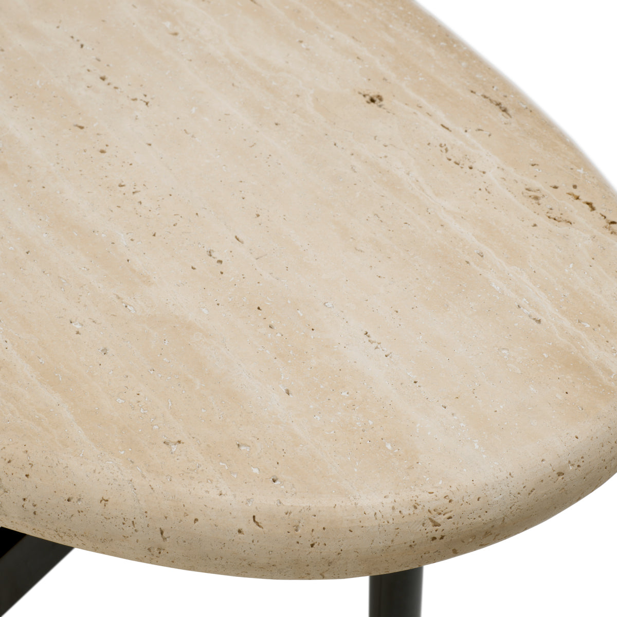 Eichholtz Palermo Console Table, Bronze, Travertine Top (118524)