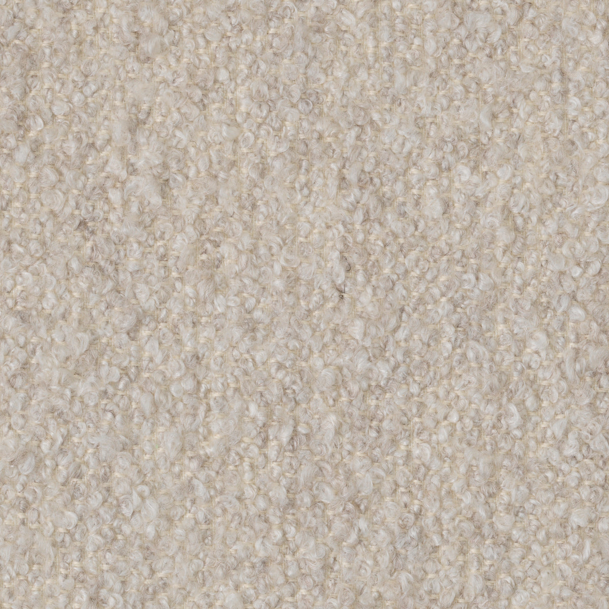 Eichholtz Brannan Chair, Bouclé Chalk White, Brown Wooden Base (A118862)