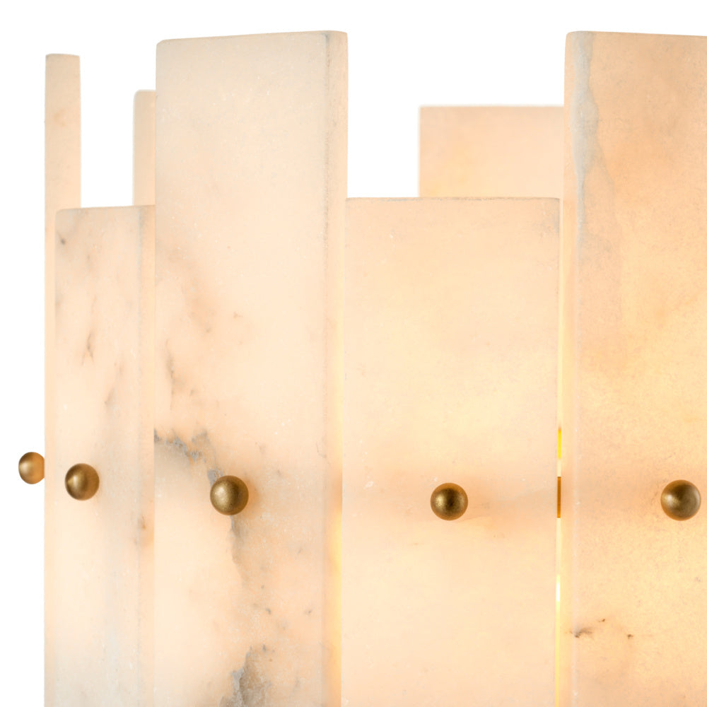 Eichholtz Ruby Hurricane, Antique Brass, Alabaster (119020)
