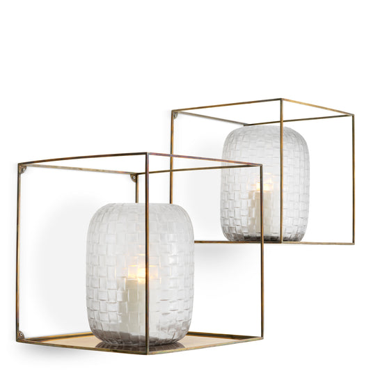 Eichholtz Deco Wall Rack, Vintage Brass (119489)