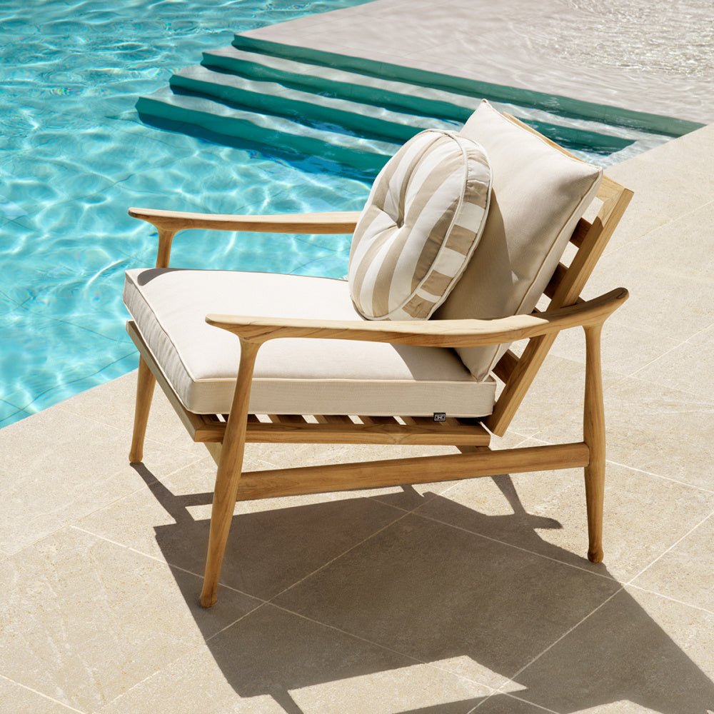 Eichholtz Florent Round Outdoor Cushion, Beige (120028)