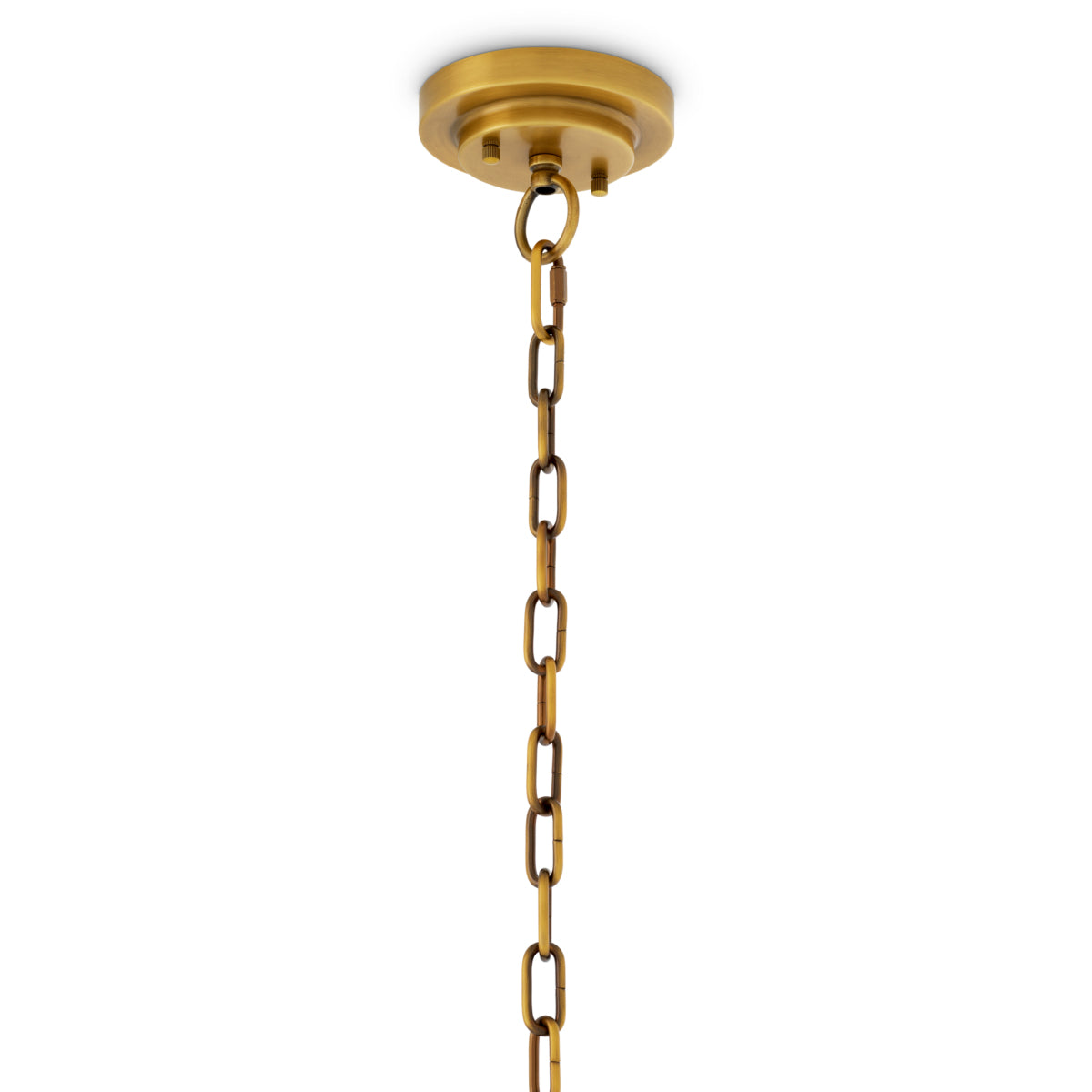 Eichholtz Melbourne Chandelier, Antique Brass, Alabaster (120288UL)