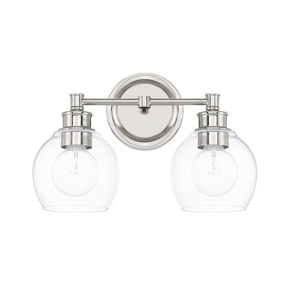 Capital Mid Century Vanity Light Polished Nickel