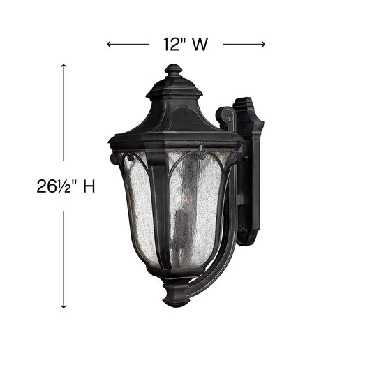 Trafalgar 3 Light Outdoor Wall Mount Lantern