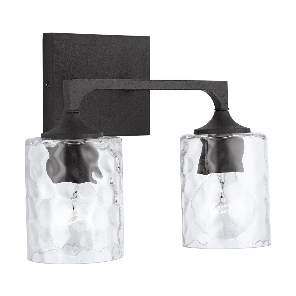 Capital Clint Vanity Light Black Iron