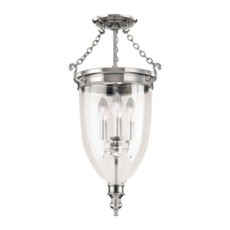 Hudson Valley Hanover Semi-Flush Mount Polished Nickel