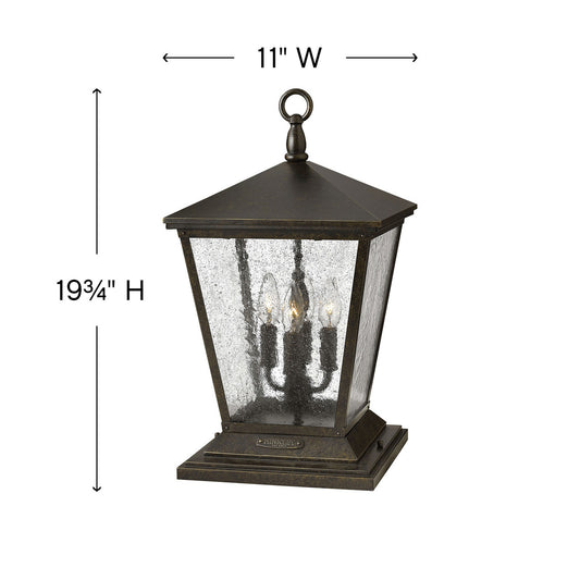 Hinkley Trellis Pier Mount Bronze, Aluminum, Regency Bronze
