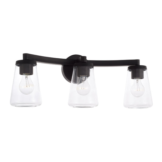 Capital Aaron 3-Light Vanity - Matte Black
