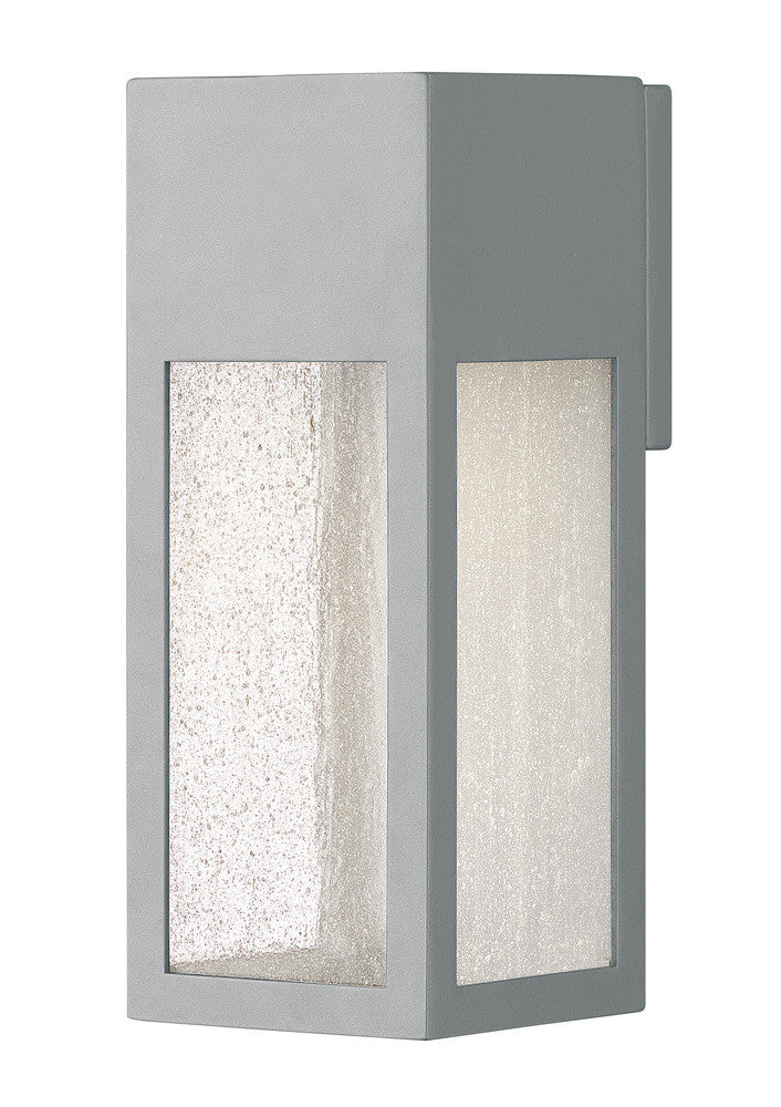 Hinkley Rook Outdoor Wall Mount Lantern Titanium