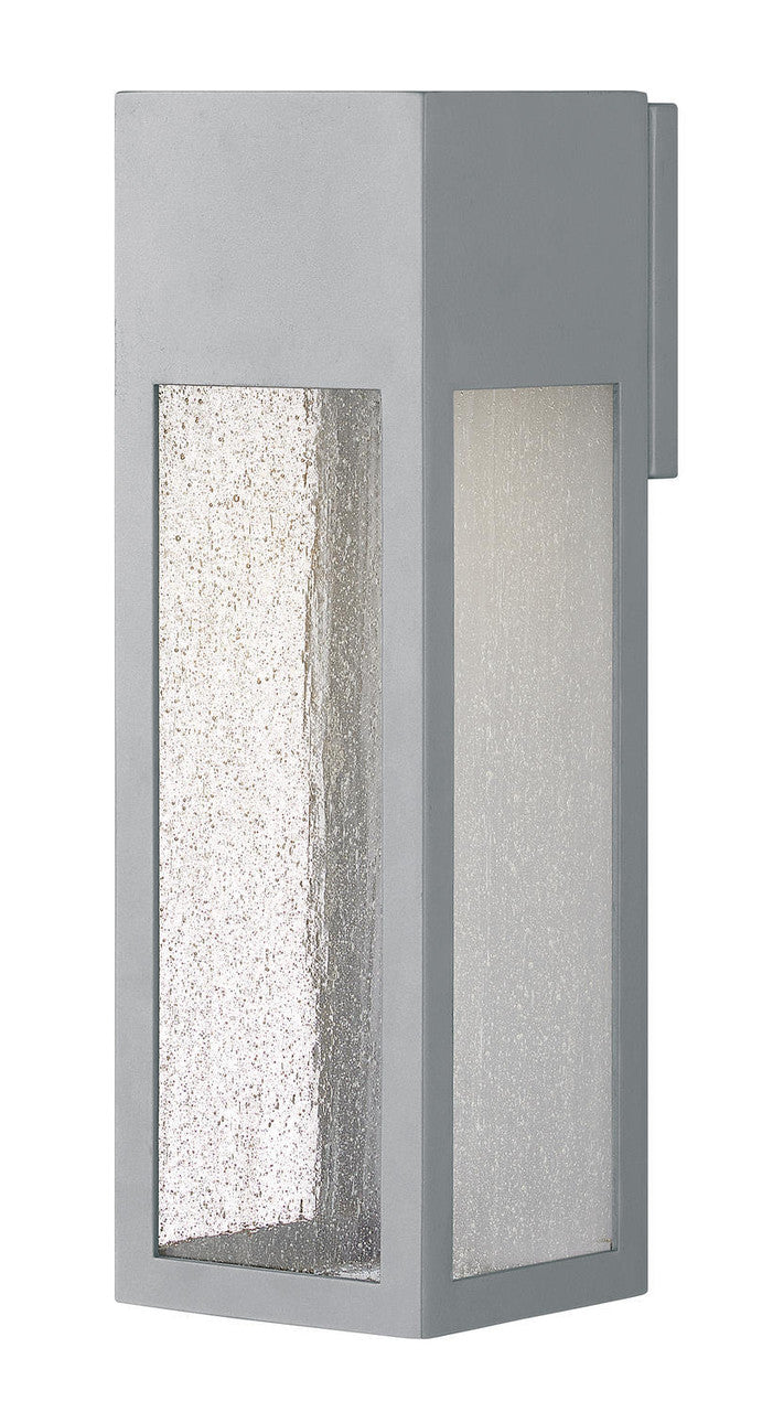 Hinkley Rook Outdoor Wall Mount Lantern Titanium