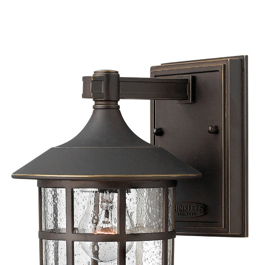 Hinkley Freeport Small Outdoor Wall Mount Lantern Oil-Rubbed Bronze