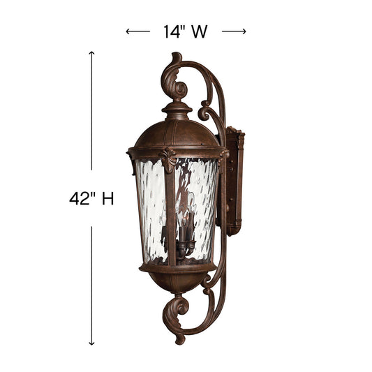 Hinkley Windsor Outdoor Wall Mount Lantern Black