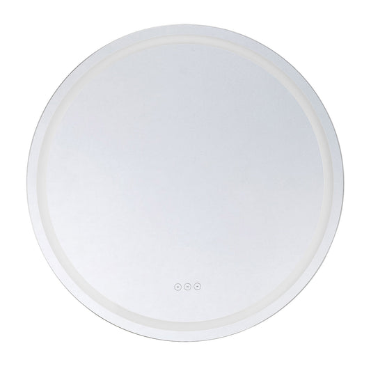 Beckett LED Round Frontlit and Backlit Mirror