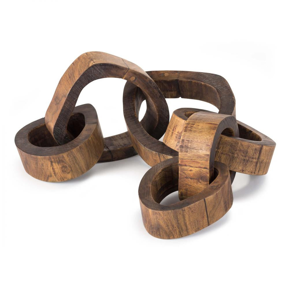Regina Andrew Wooden Links Centerpiece Wood, Natural