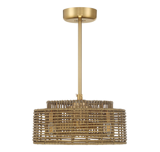Ferndale 4-Light Fan D'Lier in Warm Brass