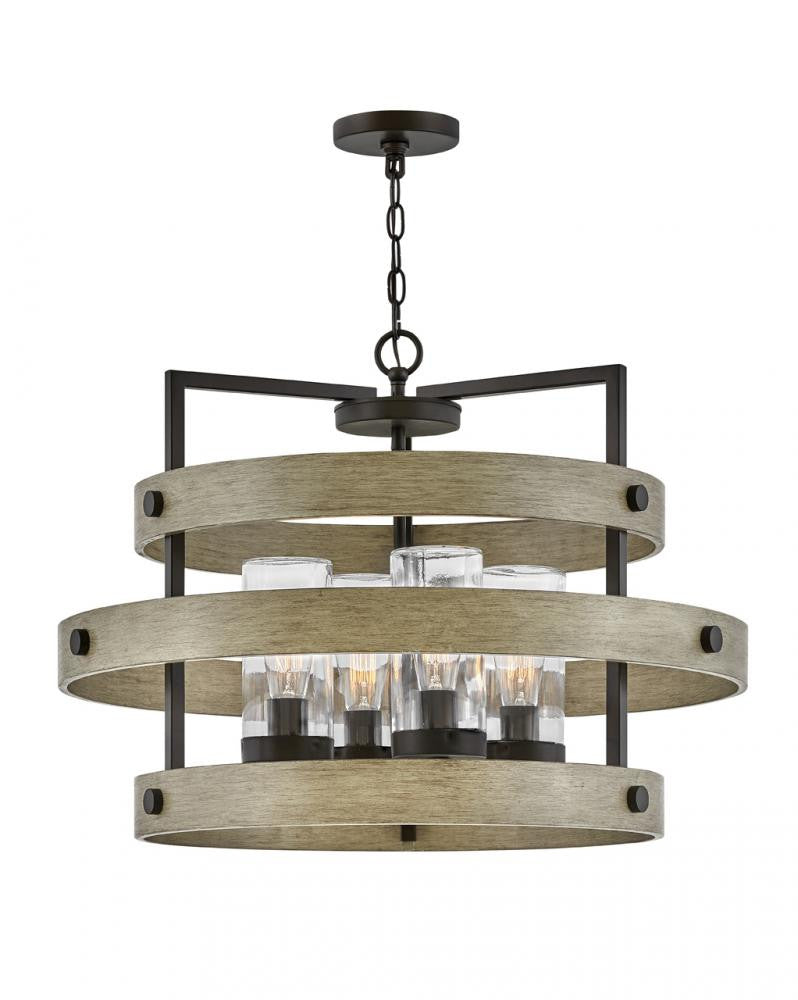 Hinkley Riverwood Outdoor Chandelier Warm Bronze
