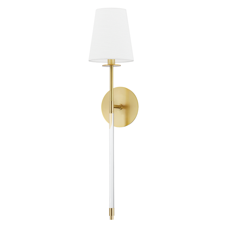 Hudson Valley Niagara Wall Sconce Aged Brass