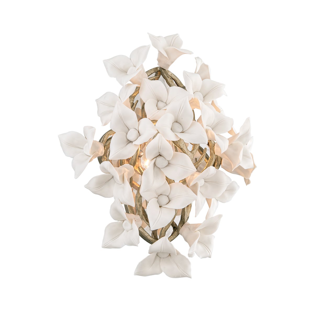 Corbett Lily Wall Sconce Stria Gold Leaf