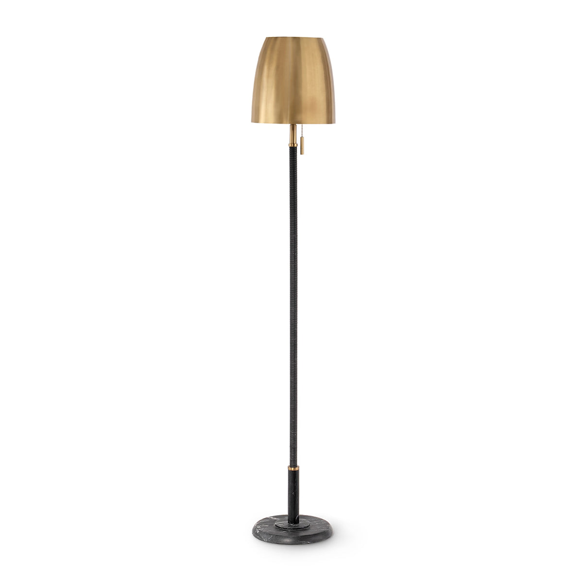 Palecek Spencer Floor Lamp - Brass / Black